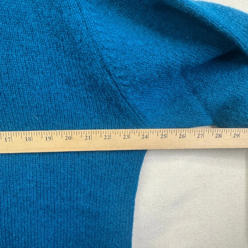 LL Bean Sweater Mens Large Tall Blue 100% Wool Made in Ireland Crewneck Heritage